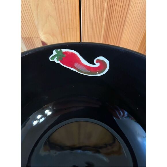 Large Chili Pepper Motif Salad Bowl (8477) - Picture 6 of 8